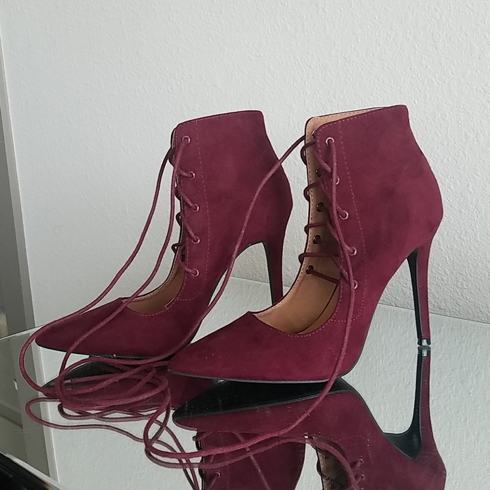 Maroon heels